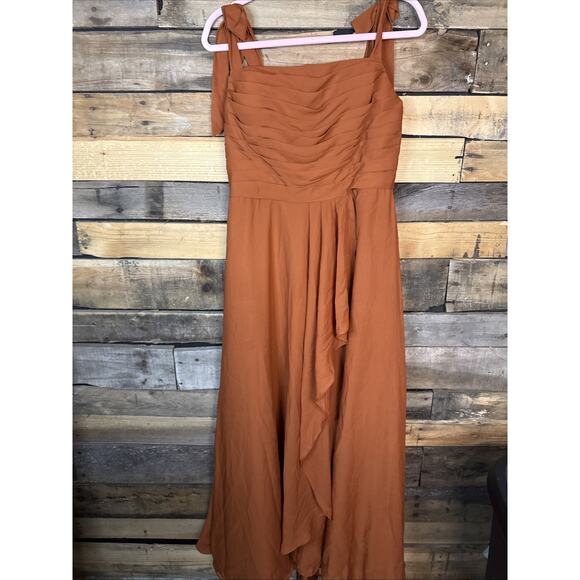 Formal Bridesmaid Dress, Size 12, Burnt Orange - Picture 1 of 3